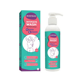 Evereve Intimate Wash for Women with Tea Tree Oil & Neem Extract 100ml, Anti-bacterial wash, prevents itching & odour, Maintains pH balance, For all skin types, safe during pregnancy & periods, 100ml