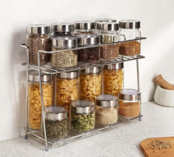 Young wolf 1 Piece Spice Set(Stainless Steel, Silver)