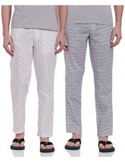 Amazon Brand - Symbol Men's Cotton Print Regular Fit Pyjamas combo starts @310