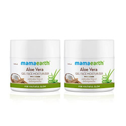 Mamaearth Aloe Vera Gel Face Moisturizer with Aloe Vera & Ashwagandha for a Youthful Glow (Pack of 2) - 100 g