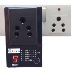 Automatic Cut Off Timer Socket Plug, for Protect Your Any Rechargeable(Ex:- Mobile, Laptop) Devices from Over Charge (Up to 200 Watt Charger) Made in India