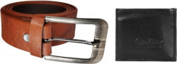 AmazingKarts Wallet & Belt Combo(Black, Brown)