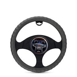CARMATE Car Steering Cover Finger Grip for Audi A6 (Medium Grey)