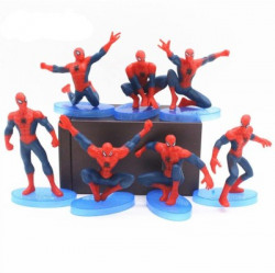 MARHABA TRADERS Spiderman Cake Decorations, with 3.5'' Height Action Figure for Party Supplies(Multicolor)