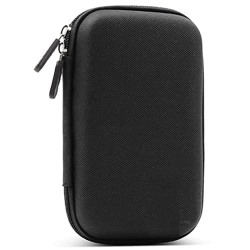 CARE CASE External Hard Drive Portable Carrying Case for Travel Passport Holder Wallet Credit Debit Card Holder, Passbook and Chequebook Organizer Essential External Hard Drive 1 Pack (Black)