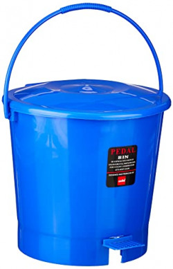 Cello Plastic Pedal Bin with Garbage Bucket - Small, 6 Litre, Blue, Set of 1