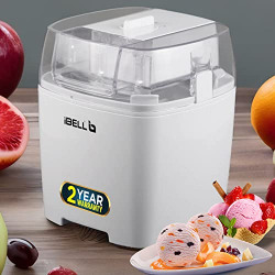 iBELL ICM15L Ice Cream Maker Machine, Sorbet, Slush & Frozen Yoghurt Maker, 1.5L- White