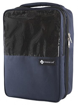 Shopoflux Shoes Bag for Travel | Footwear Organizer Pouch | Multi-Purpose Portable Foldable Organizer | Travelling Shoe Holder Storage Bag (Blue)