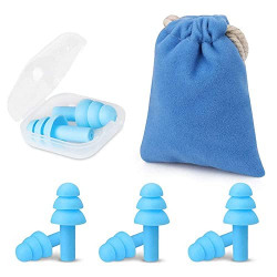 APRIME ADDA Ear Plugs for Sleeping Noise Canceling Ear Plugs Soft Reusable Silicone Earplugs Waterproof Noise Reduction Earplugs for Concert,Swimming,Study,Loud Noise,Snoring (8PAIR)