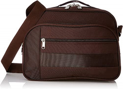 Kuber Industries Canvas Shoulder Bag Messenger Bag Crossbody Bag Work Bag Vintage Multi-Function (Brown)
