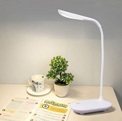 Gesto Battery Operated Table Lamp for Study Led Light, Touch Control Eye Caring, Desk Lamp for Wo...