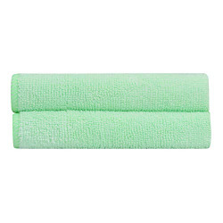 Bathla Spic & Span Multi Purpose Micro Fiber Cleaning Cloth - 300 GSM: 40cmx40cm (Pack of 2 - Light Green)