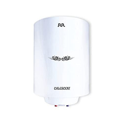 RR Calescent 10L, 4- Star Storage Water Heater With Multi Functional Safety Valve & Magnesium Anode Rod (White)