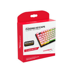 HyperX Pudding Keycaps - Full Key Set - PBT  Pink (644H7AA#ABA)