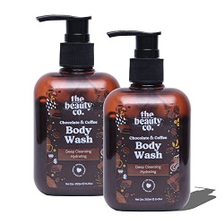 The Beauty Co Chocolate Coffee Body Wash (250ml) (Pack of 2)| Made In India | Coffee Robusta Seed Extract, Cocoa Extract, Aloe Vera, and Glycerine