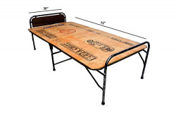 NATTNAK WE TRULY CARES Parkash steel Parvesh Steel Plywood Folding Bed Size (Single - 36 X 72-inch)