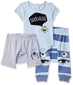 Mother's Choice Baby Boy's Cotton Clothing Set (IT1211_6-9M_Blue Combo
