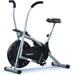 beatXP 1CM Exercise Cycle For Home|Gym Cycle for Workout| Moving handles |Curve Frame Indoor Cycles Exercise Bike(Grey)