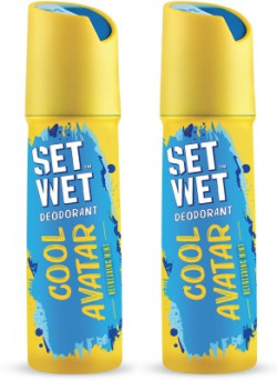 SET WET Cool Avatar Body Perfume Deodorant Spray  -  For Men(300 ml, Pack of 2)