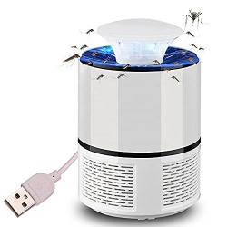 Sampri Nx Eco Friendly Mosquito Killer Trap Lamp, Mosquito Killer lamp for Home, USB Powered Electronic Fly Inhaler (RONUD-White-AL)