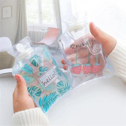 HAPANI Small Mini Size Cute Cartoon Designs Printing Transparent Hot & Cold Water Bag non electric 300 ml Hot Water Bag(Multicolor)