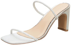 Marie Claire Women's JACEE Mule Silver Slipper-6 Kids UK (7711079)