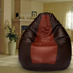 SHIRA 24 XXXL Tear Drop Bean Bag Cover  (Without Beans)(Brown, Tan)