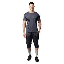 VIMAL JONNEY Dryfit Lycra Solid Grey Tracksuit Co-ord Set for Men-DRYFIT_T_D13_GREY_02-M
