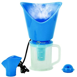 RCSP 3 In 1 Steam Vaporizer, Cough Steamer, Nozzle Inhaler & Nose Vaporizer Machine Helpful in Relief From Cough & Cold, Multipurpose Steam Vapaorizer with Compact & Sleek Design Skin Friendly (Blue)
