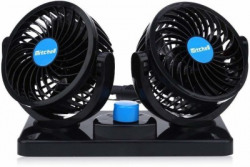 KARDECK Car Fan 12V 360 Head 2 Speed Quiet Strong for All Auto Vehicles-114 Car Interior Fan(12 V)