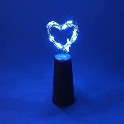 Lexton Cork Light | Bottle Light | Blue Copper String Light | Cork String Light | for Valentine's Day, Room dcor, Birthdays, Party,Diwali | Pack of 1