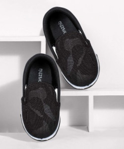 Miss & Chief Boys & Girls Slip on Loafers(Black)