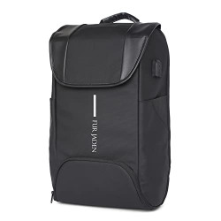 FUR JADEN Pro Series Smart Tech Anti-Theft Laptop Backpack With USB-A and USB-C Type Charging Port for Men Women For Business Professionals & College Students (Midnight Navy)