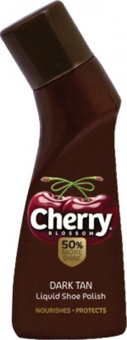 Cherry Blossom Nourishes Leather Shoe Liquid Polish(Tan)