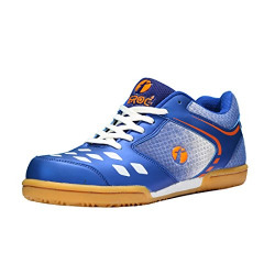 Feroc Mens PU Blue Court Non-Marking Badminton Shoes (6)