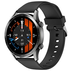 Fire-Boltt Talk Bluetooth Calling Smartwatch, 1.39  TFT Display with Dual Button, Hands On Voice Assistance, 120 Sports Modes, in Built Mic & Speaker (Talk, Black)