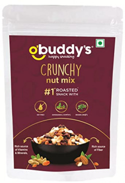 O'Buddy's - Roasted Crunchy Nuts with Seeds - Nuts with Salted Cashew | Roasted Dry fruits | Healthy Snacks | Guilt Free | 100 Gm Pack of 2