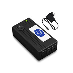 Starwatt Mini UPS for 12V, 9V & 5V Wi-Fi Router and Devices | 3 Output | 12V upto 2A | 9V upto 1A | 5V upto 1A | USB | Uninterrupted Power Backup for All Brand Routers, Modem, ONT ONU, Media Converter, WiFi Camera, USB Powered Devices