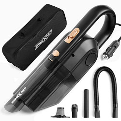ShineXPro 7000Pa Car Vacuum Cleaner - Our Portable Vacuum Cleaner for Car Comes with Stainless Steel HEPA Filter & Aluminium Fan Blade for Longer Life