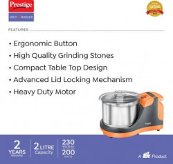 Prestige PWG 10 Wet Grinder  (Multicolor)