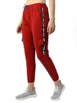 dockstreet Women's Cargo with Brand Logo Print.SALW8LOWRONSTARTOKOmaroonL