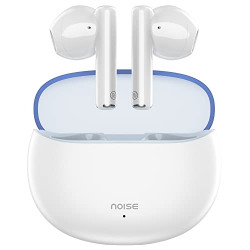 Noise Newly Launched Air Buds 2 Truly Wireless in Ear Earbuds with 40H of Playtime, Instacharge(10 min=240 min), Quad Mic with ENC, 13 mm Driver, and BT v5.3 (Clear White)