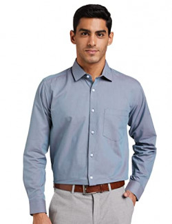 Amazon Brand - Symbol Men's Regular Formal Shirt (AW17MFS27_D.Green 42)