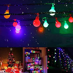 archies Lights for Home Decoration | Christmas Lights | led Light Fairy String Strip Lights Decoration 20 LEDs 4 Meters Bubble Balls Light(Multicolor Ac Plug in Powered)