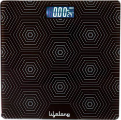 Lifelong Glass Weighing Scale Weighing Scale  (Black)