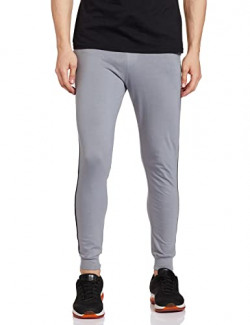 Integriti Men's Regular Track Pants (INT-LP-CP702 R/L DRKGRYBLK_S_Dark Grey / Black_S)