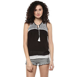mayra Women's Regular fit Top (1804T08561_Black_X-Large
