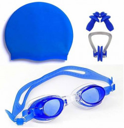 ArrowMax Swimming Kit(silicone cap/Swimming Goggle/Earplugs/Noseplug) Swimming Kit