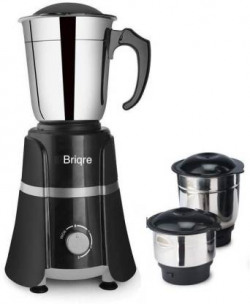 Briqre Jumbo Mixer Grinder 500 Mixer Grinder (3 Jars, Black)