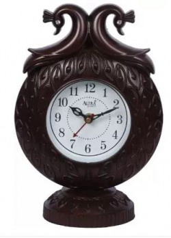 ALTRA QUARTZ Analog Dark Brown Clock - Peacock